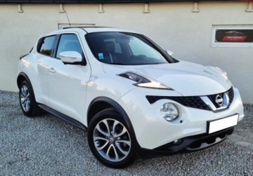 Nissan Juke I SUV Facelifting DIG-T 115KM 2014 Nissan Juke Lift SLICZNY 1.2 Benzyna NAJBOGATSZY Niski Przebieg 2014 WHITE
