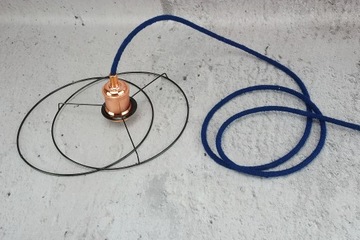 Черный каркас абажура для 25 ламп лофт ручной работы