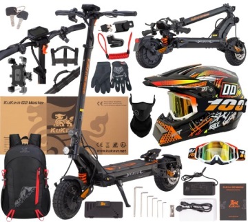 KuKirin G2 Master Elektrické vozidlo 2400W 52V 20,8AH 60KM/H 10" +8 Dárek