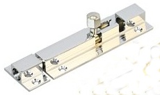 ZAMKNIĘCIE RYGLOWE ZASUWKA MOS CHROM 65 mm blister