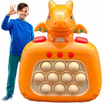 АНТИСТРЕССОВАЯ ЭЛЕКТРОННАЯ ИГРА POP IT POKEMON CHARIZARD ДРАКОН ИГРУШКА НОВАЯ