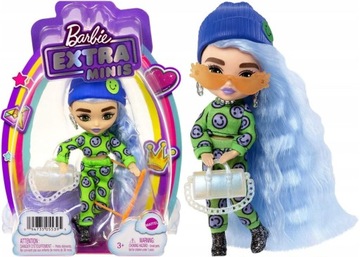 BARBIE EXTRA MINIS LALKA W NIEBIESKICH WŁOSACH