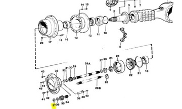 Шайба 42,5х80х2,8 11034147 A25C, EL70C, A30C, A20C, A35C, A25D