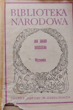 Wyznania Jan Jakub Rousseau BN 1978 tw+obw