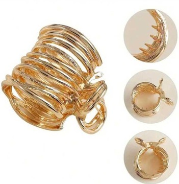 КЕПКА ЗАЖИМЫ ДЛЯ ВОЛОС Конский хвост резинка-держатель 3 шт. ЗОЛОТО СЕРЕБРЯНЫЙ ГРАФИТ.