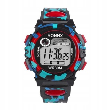 Children Sport Watch Camouflage Military Digital
