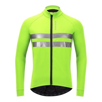 Polarowa zimowa kurtka rowerowa Running Green L