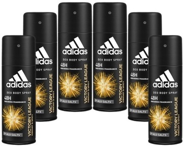 6x ADIDAS VICTORY LEAGUE EDITION MEN MĘSKI DEZODORANT SPRAY 150ML ORYGINAŁ