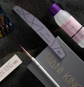 Пилочка для ногтей Manicure Crescent Boat 100/180 ManiKing Набор 100 шт.