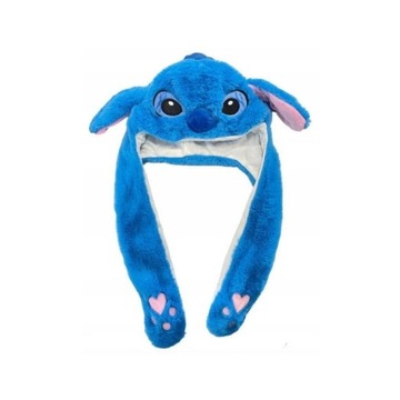 CZAPKA STITCH RUCHOME USZY NIEBIESKA