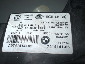 BMW 1 F20 21 FACELIFT FULL LED SVĚTLO LEVÝ 7414141-05