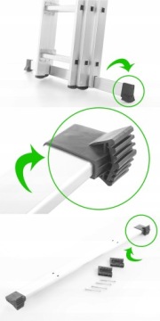 Алюминиевая лестница HIGHER 3x10 Professional + CART