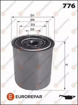 EUROREPAR FILTR OLEJE 1611659780