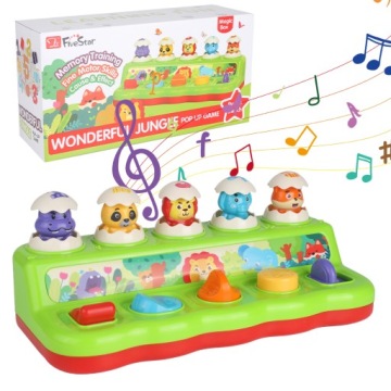 Pop Up Hračka, Vzdělávací Montessori Hry, Hračka S Hudbou Pro Děti