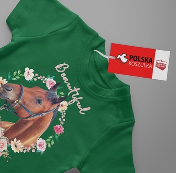 КОМПЛЕКТ ФУТБОЛКА + ТАТУ НАКЛЕЙКИ ЛОШАДИ 140 БЕСПЛАТНЫЙ ПОДАРОК