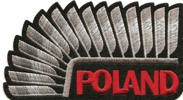 Aplikacja HUSARIA POLAND naszywka ŁATA termHaft XL