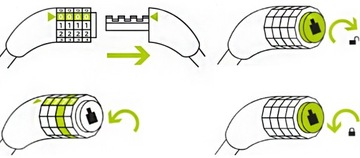 ВЕЛОСИПЕДНЫЙ ЗАМОК С КОДОМ COD STRONG THICK 12x1800 СПИРАЛЬНЫЙ КАБЕЛЬ ДЛИННЫЙ