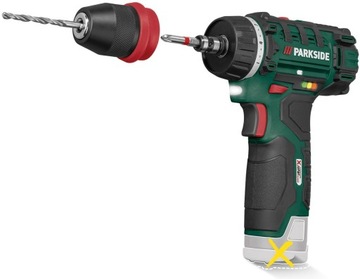 PARKSIDE Wiertarko-wkrętarka akumulatorowa 12 V PBSA 12 E4