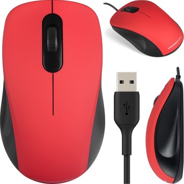 БЕСКЛИКОВАЯ ПРОВОДНАЯ БЕСШУМНАЯ МЫШЬ С USB-КАБЕЛЕМ MODECOM MC-M10S