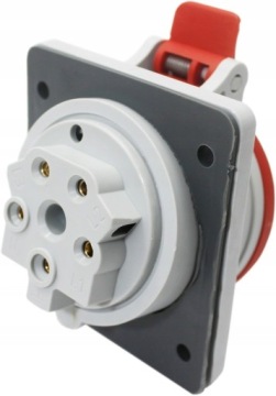 РОЗЕТКА СКРЫТОГО МОНТАЖА, УГЛОВАЯ 5P 16A 400V IP44 ELEKTROMET GSP 16/5 921850