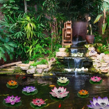 LOTUS СОЛНЕЧНЫЕ ПЛАВАЮЩИЕ ЛАМПЫ ДЛЯ БАССЕЙНА ИНТЕЛЛЕКТУАЛЬНЫЕ