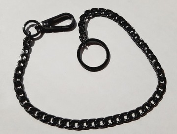 ТОЛСТАЯ ЦЕПОЧКА ДЛЯ БРЮК ХИП-ХОП, ЧЕРНАЯ, ДЛЯ ЧАСОВ