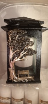 ФОНАРЬ ИЗ ХУДОЖЕСТВЕННОЙ СМОЛЫ L3 ДЕРЕВО