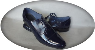 МОСКЛА мужские туфли на шнуровке, темно-синие 42