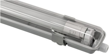 Герметичный светодиодный светильник 1х120см + люминесцентная лампа КОМПЛЕКТ для гаражной мастерской