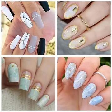 10 ТРАНСФЕРНОЙ ФОЛЬГИ ДЛЯ УКРАШЕНИЯ НОГТЕЙ НАБОР ГИБРИДНОГО МРАМОРА РАЗНЫЕ