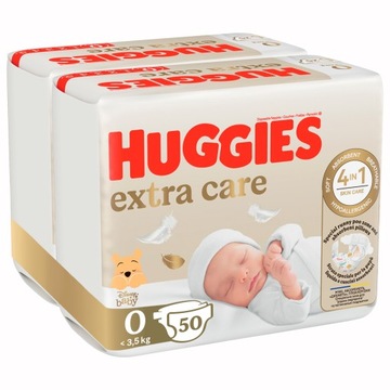 Подгузники HUGGIES Extra Care 0 (<3,5 кг) 50 шт.