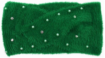 OPASKA ZE SZTUCZNEGO FUTERKA ALPAKI futerko zieleń