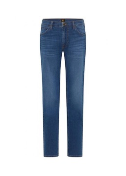 LEE DAREN proste spodnie jeans straight ZIP FLY Niebieski W33 L36