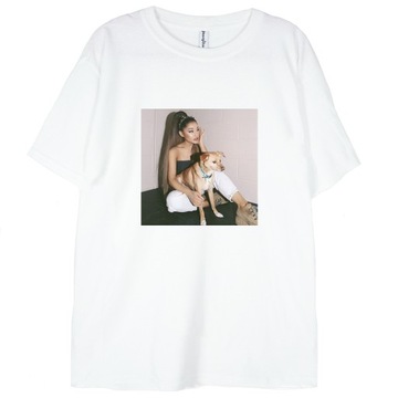 t-shirt Ariana Grande z psem koszulka 3XL