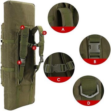 Torba Pokrowiec Plecak 116cm czarny