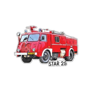 magnes na lodówkę samochód auto STAR 25 straż