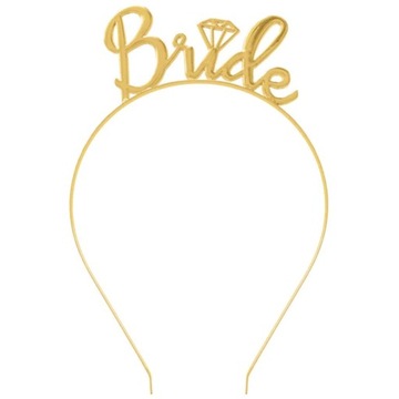 Повязка на голову GOLD BRIDE HORNY PARTY