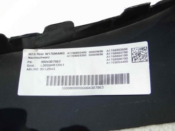 MERCEDES A CLASS W176 176 LIFT AMG ЗАДНИЙ БАМПЕР С ДАТЧИКАМИ PTS