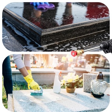 AKUMULATOROWA MYJKA CIŚNIENIOWA OGRODOWA ZESTAW DO MYCIA OKIEN KOSTKI POWER