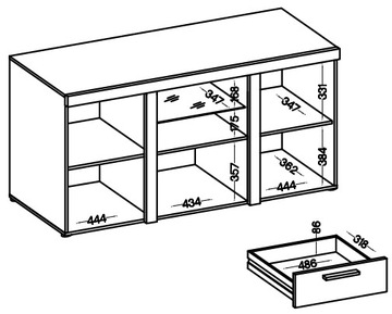 PASCAL секция + комод, гостиная, молодежная комната