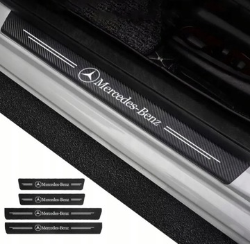 NAKŁADKI FOLIA NAKLEJKI OCHRONNE NA PROGI MERCEDES KOMPLET