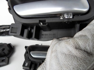 CITROEN C5 II III 08-11 КОМПЛЕКТ ВНУТРЕННИХ РУЧОК