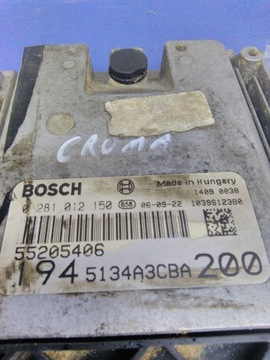 FIAT CROMA II 1.9 JTD ŘÍZENÍ MOTORU 0281012150