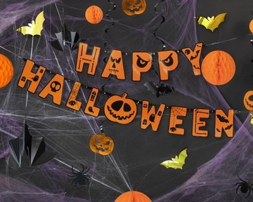 ГИРЛАНДЫ ДЛЯ УКРАШЕНИЙ НА ХЭЛЛОУИН ПОДВЕСНЫЕ УКРАШЕНИЯ ЧЕРНЫЕ