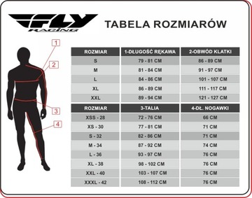 КОМПЛЕКТ CROSS ENDURO ATV FLY RED F16 — S