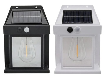 Настенный светодиодный светильник на солнечных батареях с датчиком движения и сумерек + лампочка