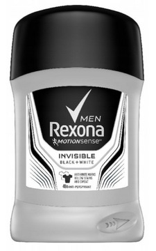 REXONA MEN Invisible Black+White antyperspirant w sztyfcie 50 ml