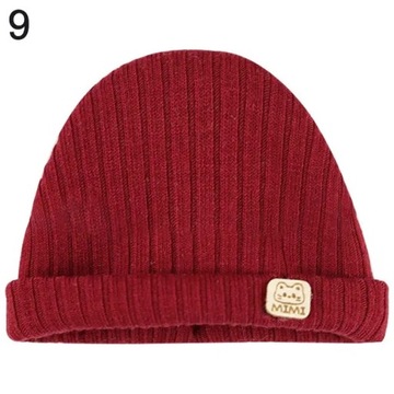 12-16CM czapka dla lalek Ob11 moda czapka z dzianiny proste ciepłe czapki