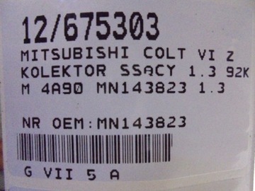 COLT VI KOLEKTOR SACÍ/ZBĚRNÉ MN143823 1,3