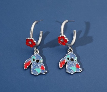 Детские серьги Stitch Disney Lilo & Stitch, висящие круглые
